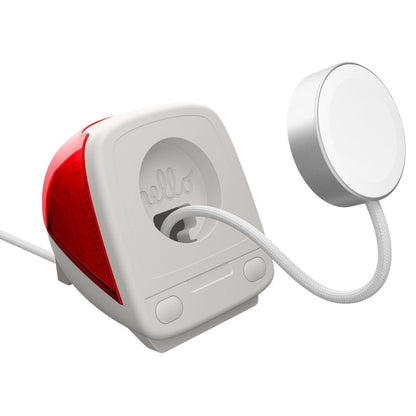 Spigen C1 Classic tartó Apple Watch sorozat vezeték nélküli töltőhöz, Piros