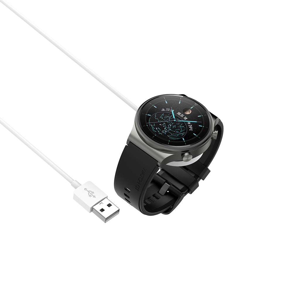 Wireless töltő Techsuit THC1 Huawei Watch sorozathoz, USB-A, Fehér
