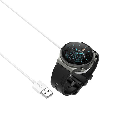 Wireless töltő Techsuit THC1 Huawei Watch sorozathoz, USB-A, Fehér