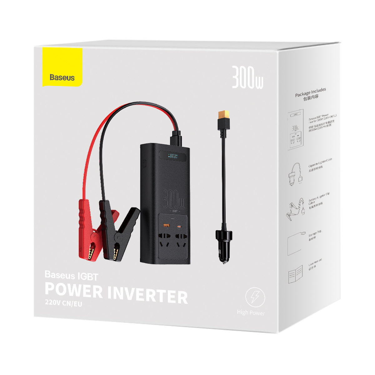 Baseus Elektromos Autó Inverter, 300W CGNB010101