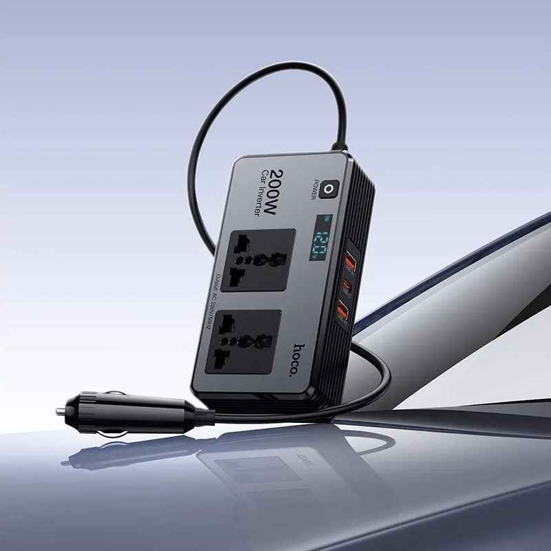 HOCO Z66 autós elektromos inverter, 200W