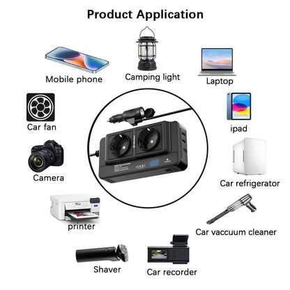 Auto Elektromos Inverter Techsuit PowerDriveX, 200W
