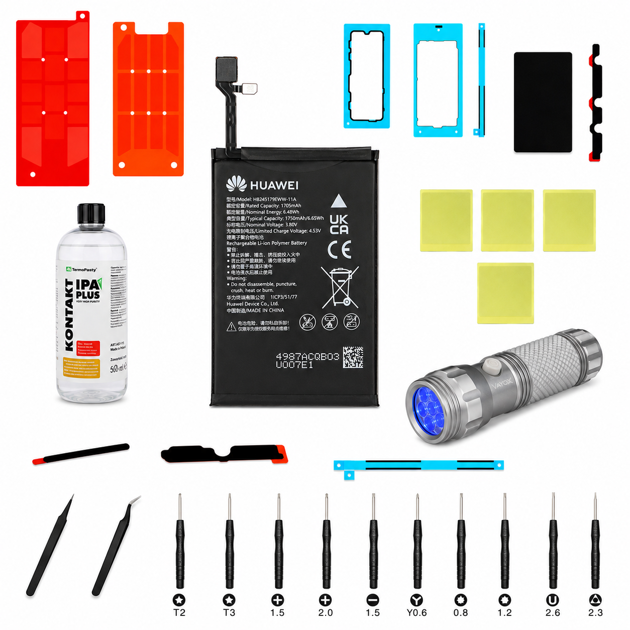 HB245179EWW-11A akkumulátor készlet Huawei Mate X7-hez Service Pack és dedikált szervizeszközökkel