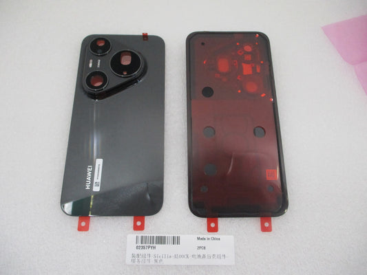 Huawei Pura 90s Pro Max Graphite Black akkumulátorfedél-készlet Service Pack kivitelben, dedikált szervizeszközökkel
