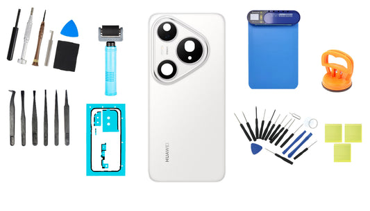 Huawei Pura 80 Pro Glazed White akkufedél készlet és dedikált szervizeszközök