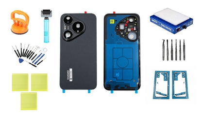Huawei Pura 90s Pro Mulberry Black akkumulátorfedél-készlet Service Pack és speciális szervizeszközök
