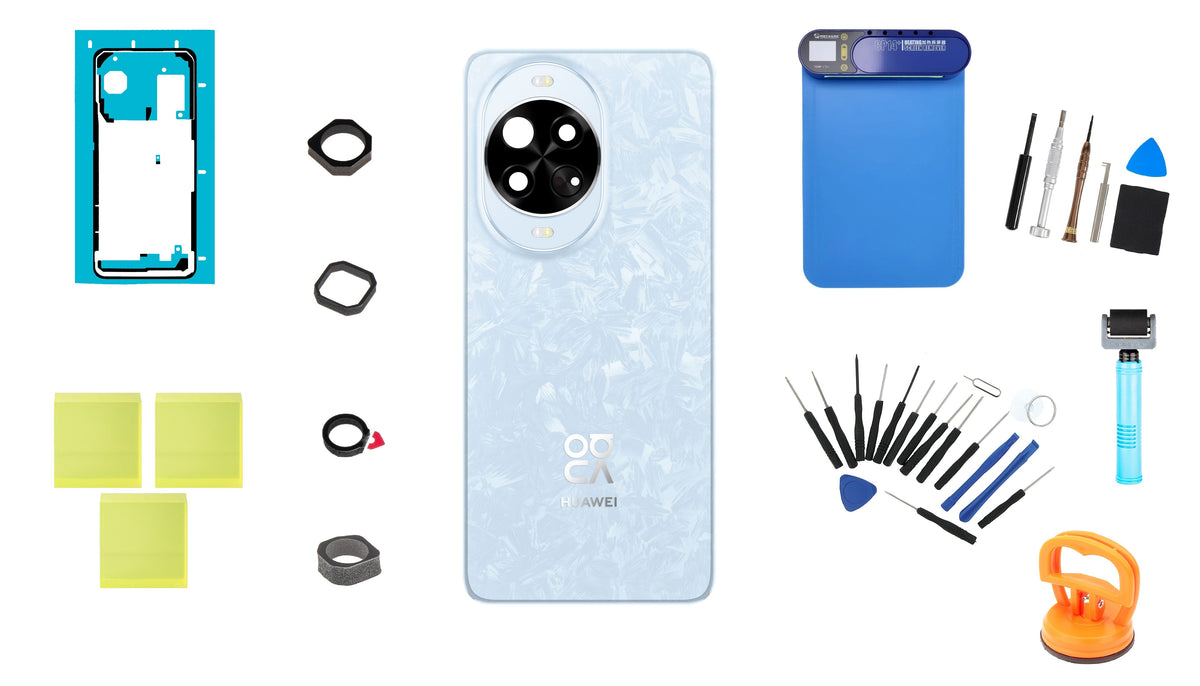 Huawei nova 14 Pro Crystal Blue akkufedél készlet és dedikált szervizeszközök