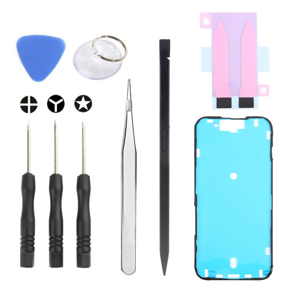 Jiafa JF-8162 Javító Készlet Apple iPhone 15 Akkumulátor Cseréhez, 9 az 1-ben