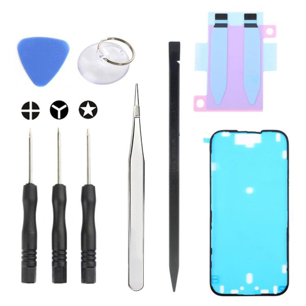 Jiafa JF-8162 Repair Kit for Apple iPhone 16 Battery Replacement, 9in1