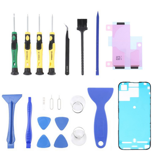 Jiafa JF-8182 Javítókészlet Apple iPhone 15 Pro Max akkumulátor cseréjéhez, 21 az 1-ben