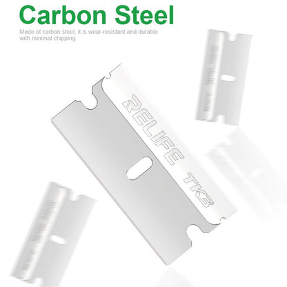 Relife TK3 Replacement Blade for UV / OCA Adhesive Removal Tool, Set of 100 pieces