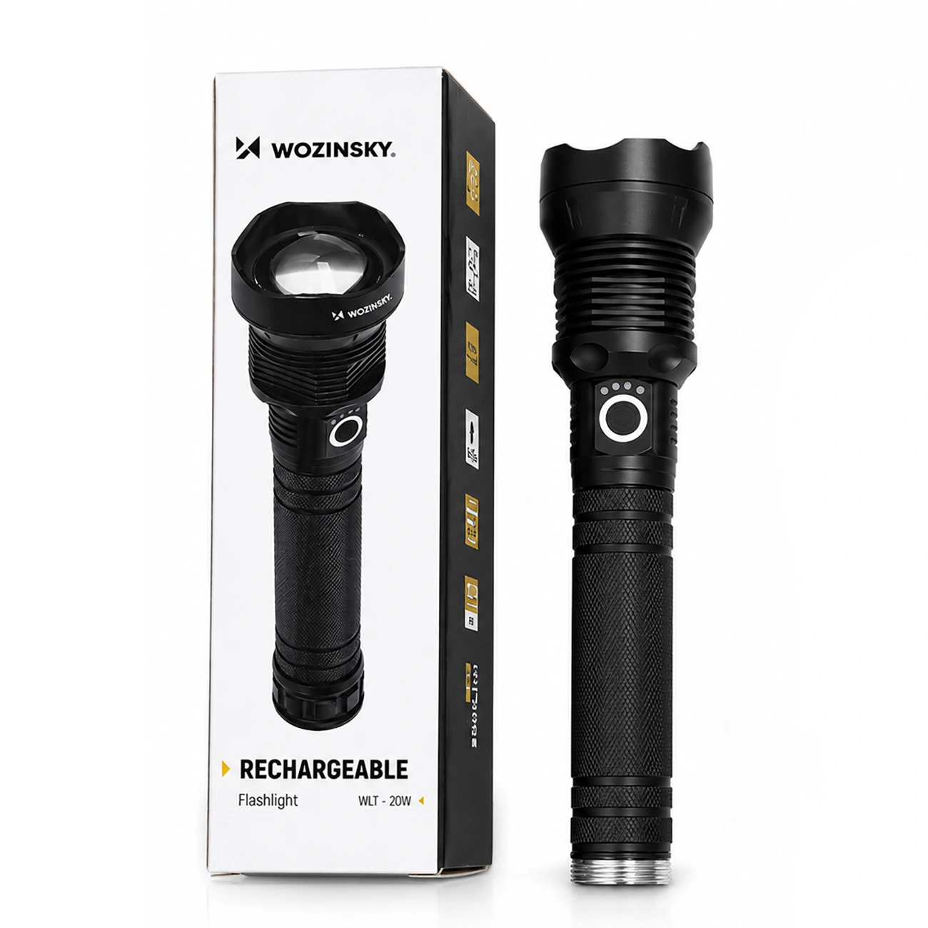 LED zseblámpa WZK WLT-20W, 2000lm, IP65