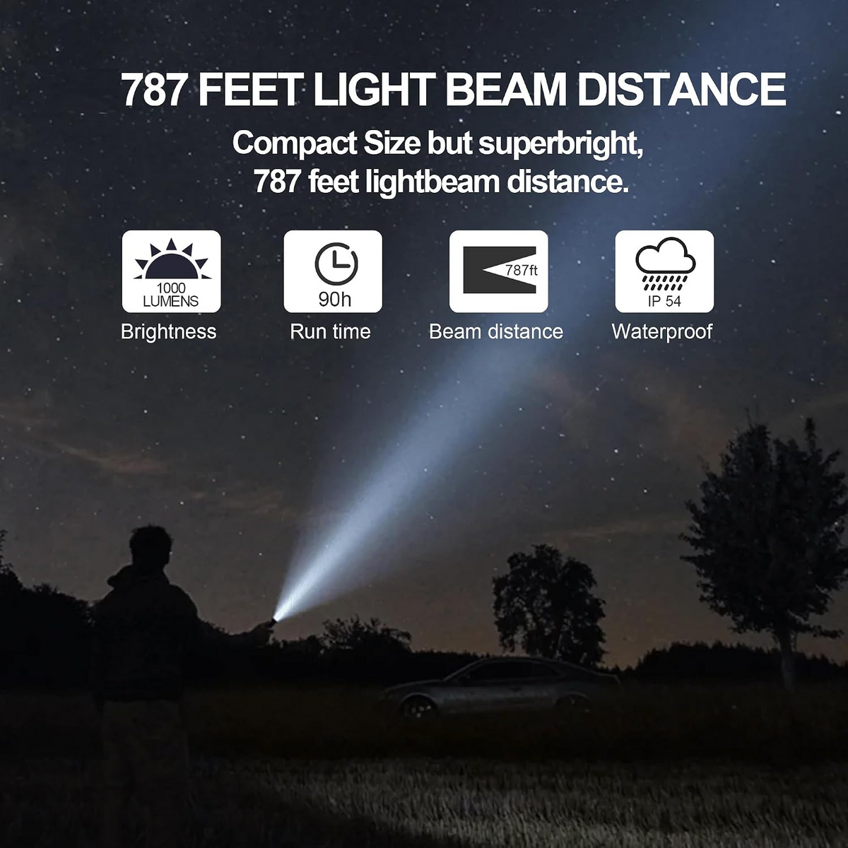 Xiaomi Mi Multifunkciós LED zseblámpa, 1000lm, IPX4 BHR7004GL