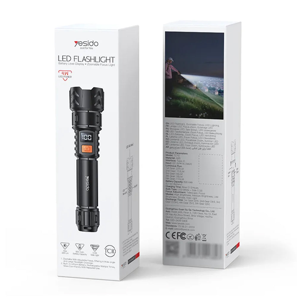 Yesido TC10 LED lámpa, 220lm
