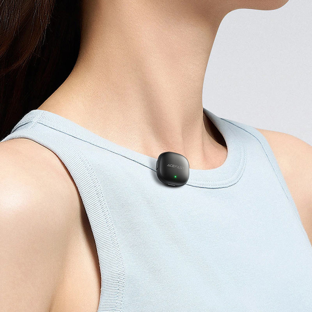 Acefast R1 lavalier mikrofon, USB-C, 2 darabos készlet, Fekete