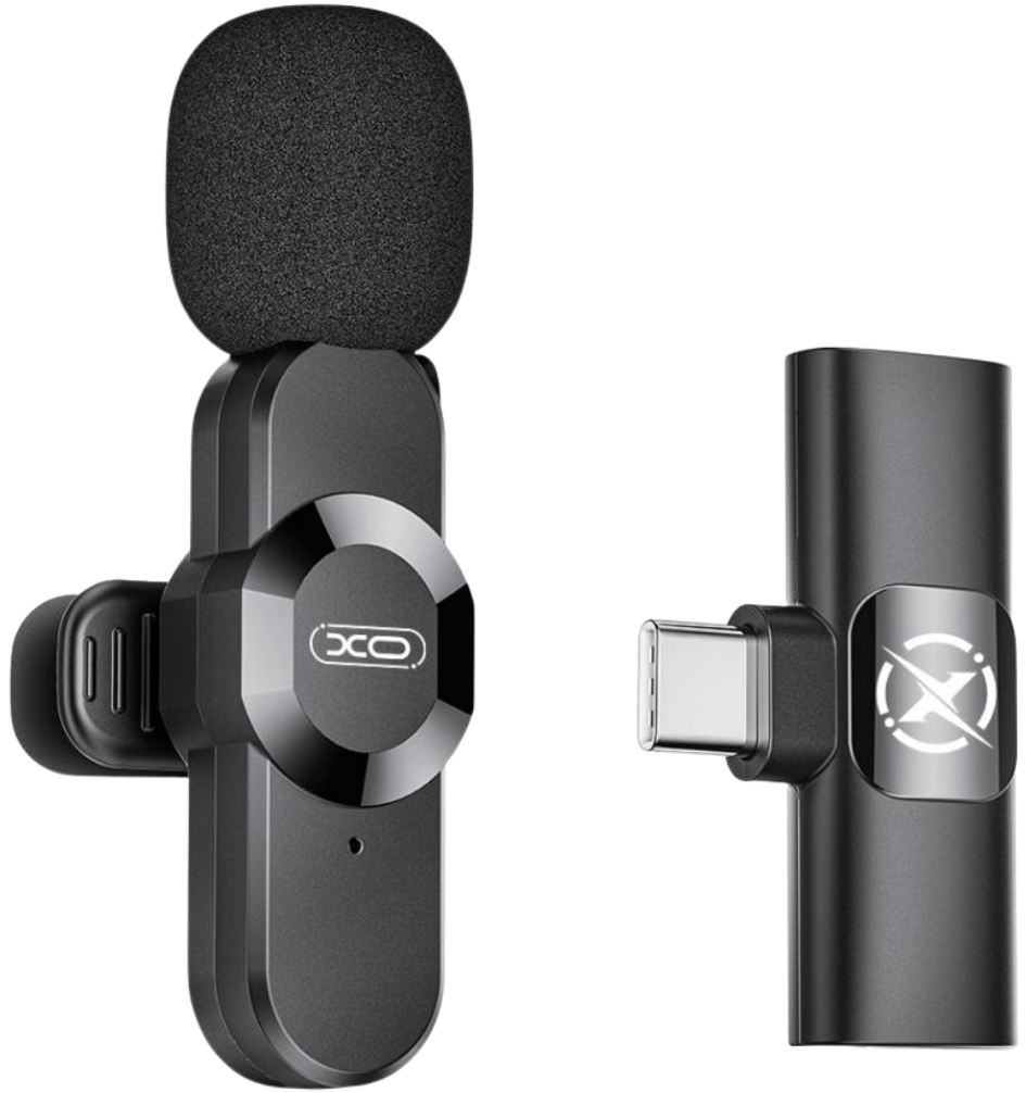 Lavaliera XO Design MC13, USB-C / Lightning, Fekete