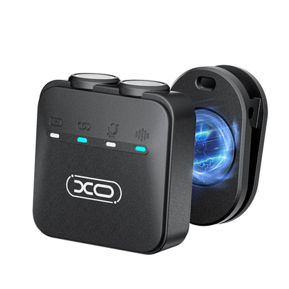 Lavaliera XO Design MC15 Dual, USB-C / Lightning, 2 darabos készlet, Fekete