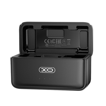 Lavaliera XO Design MC15 Dual, USB-C / Lightning, 2 darabos készlet, Fekete
