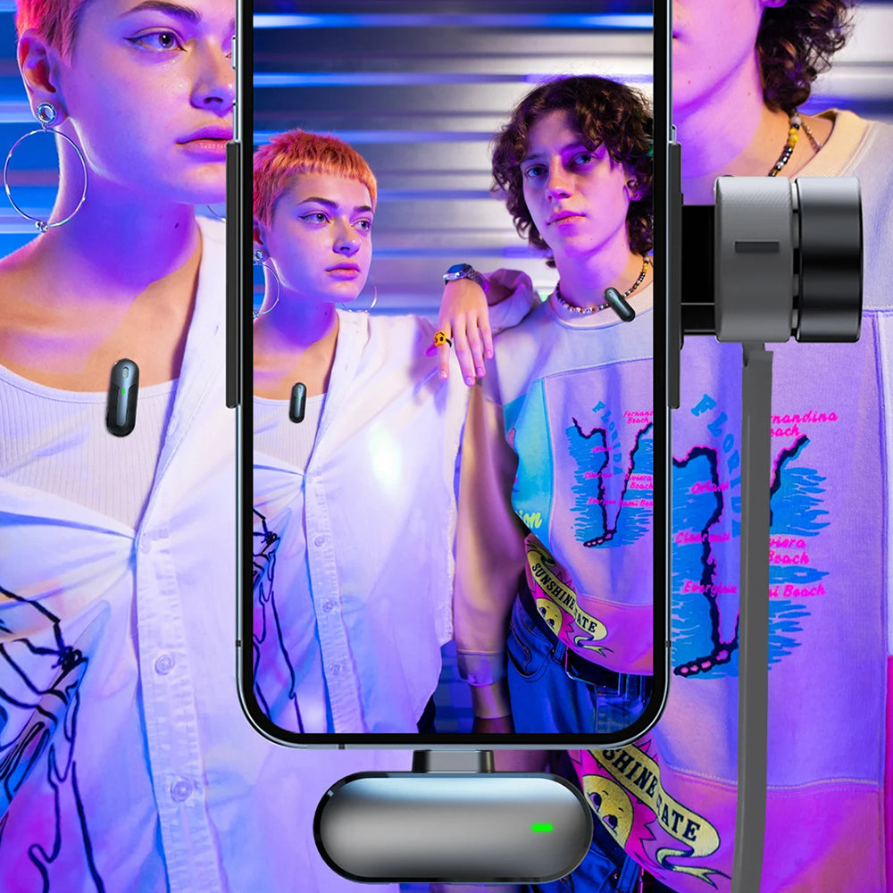 Yesido KR16 lavalier mikrofon, Lightning, 2 darabos készlet, Fekete