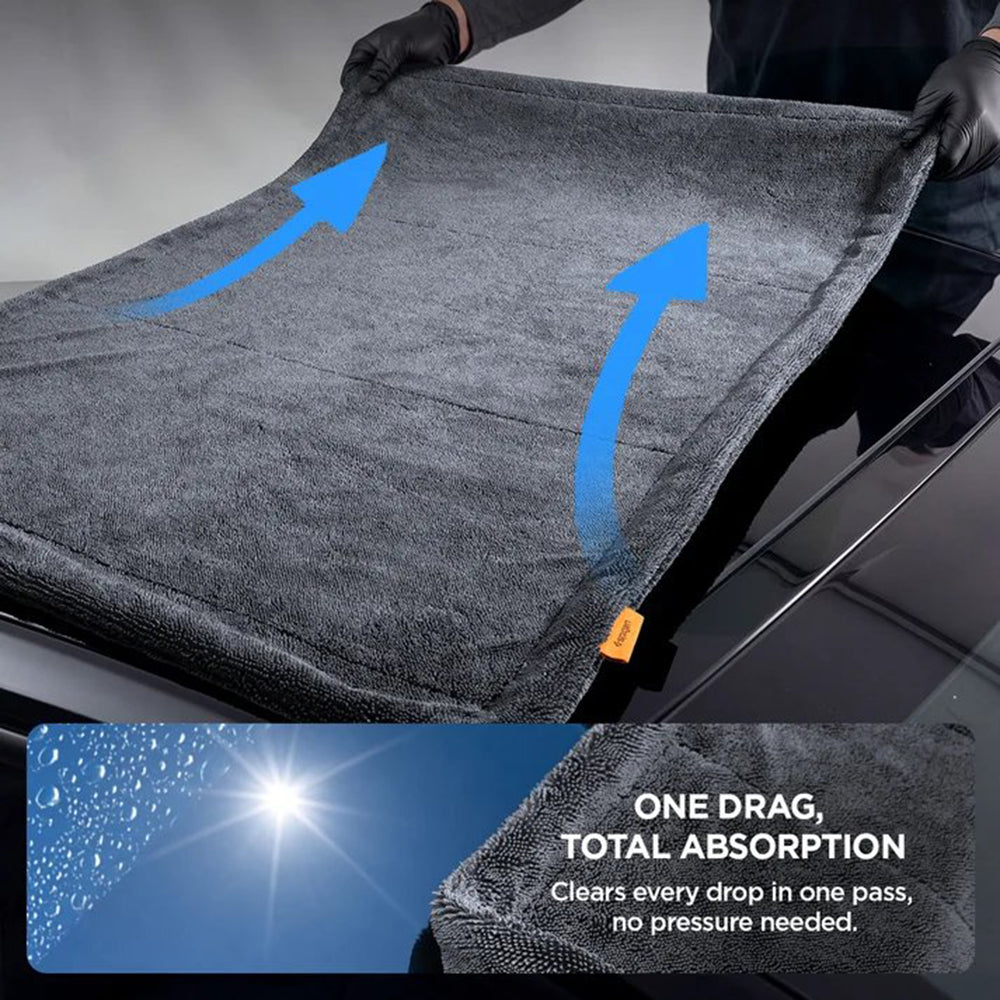 Spigen CC100 autó törlőkendő (S1 + L1), 60 cm x 90 cm / 40 cm x 40 cm, 2in1 ACP11389