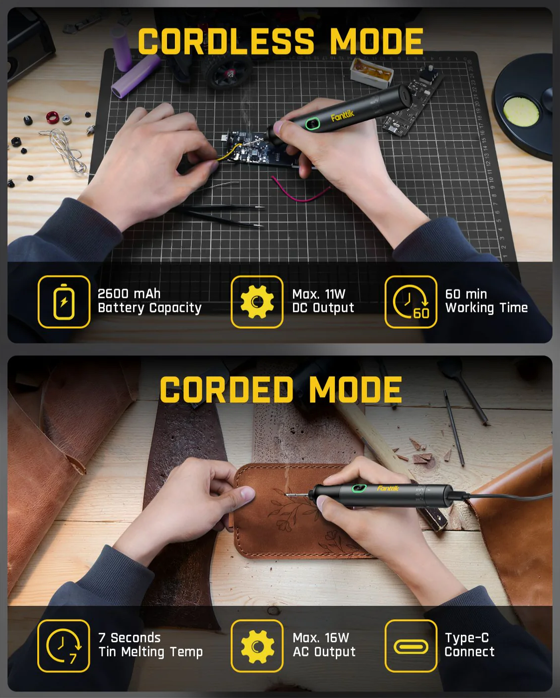 Fanttik T1 Max Soldering Iron, 8in1