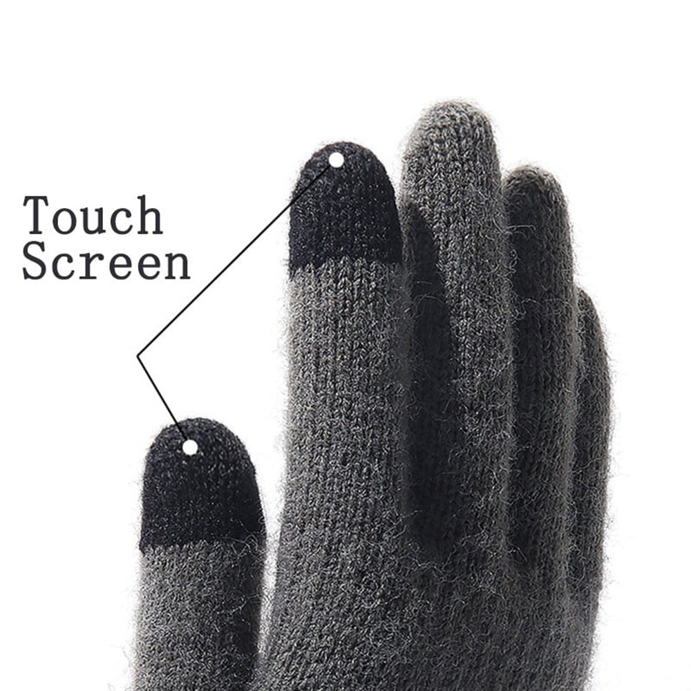 Techsuit ST0013 férfi érintőképernyős téli kesztyű, méret 22 cm, barna
