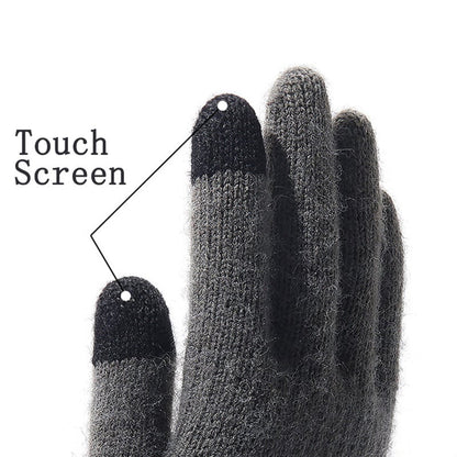 Techsuit ST0013 férfi érintőképernyős téli kesztyű, méret 22 cm, barna