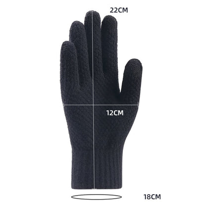 Techsuit ST0013 férfi érintőképernyős téli kesztyű, méret 22 cm, barna