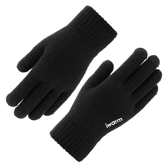 Iwarm ST0005 érintőképernyős téli kesztyű, méret 21 cm, fekete