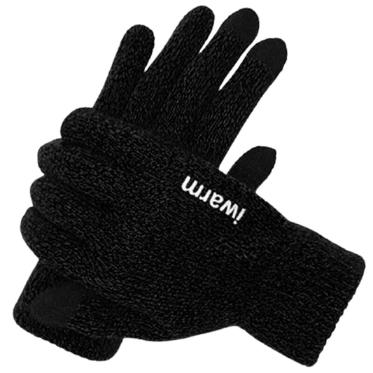 Iwarm ST0005 érintőképernyős téli kesztyű, méret 21 cm, fekete