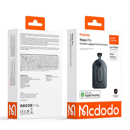 Mcdodo SmartTag Bőrönd Napa Pro AT-3790 iOS sorozathoz, Fekete