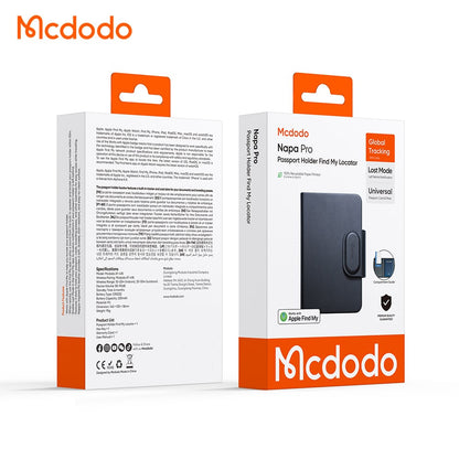 Mcdodo SmartTag Passport Napa Pro AT-4180 iOS sorozathoz, fekete