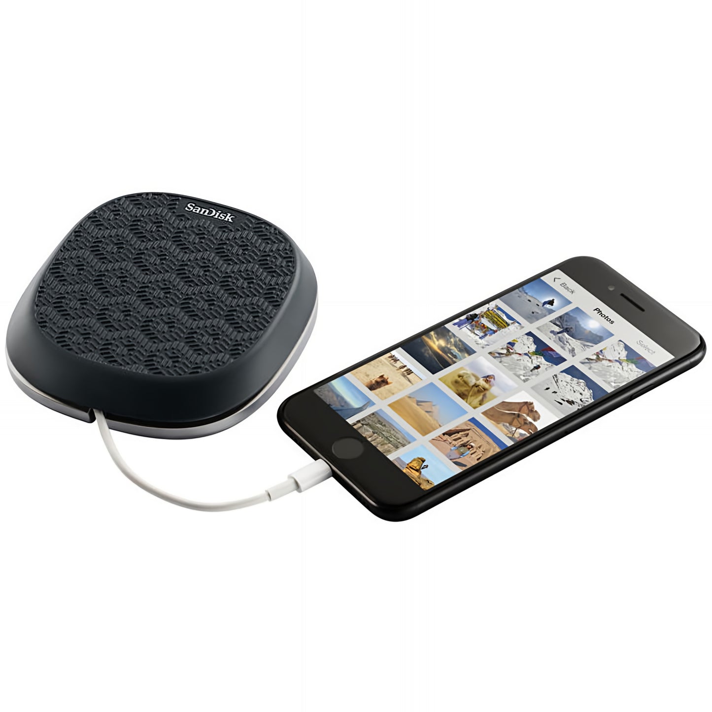 Külső Lightning Memória (Töltés, Biztonsági mentés) SanDisk iXpand Base, 128Gb az Apple Lightning sorozathoz SDIB20N-128G-GN-9KE