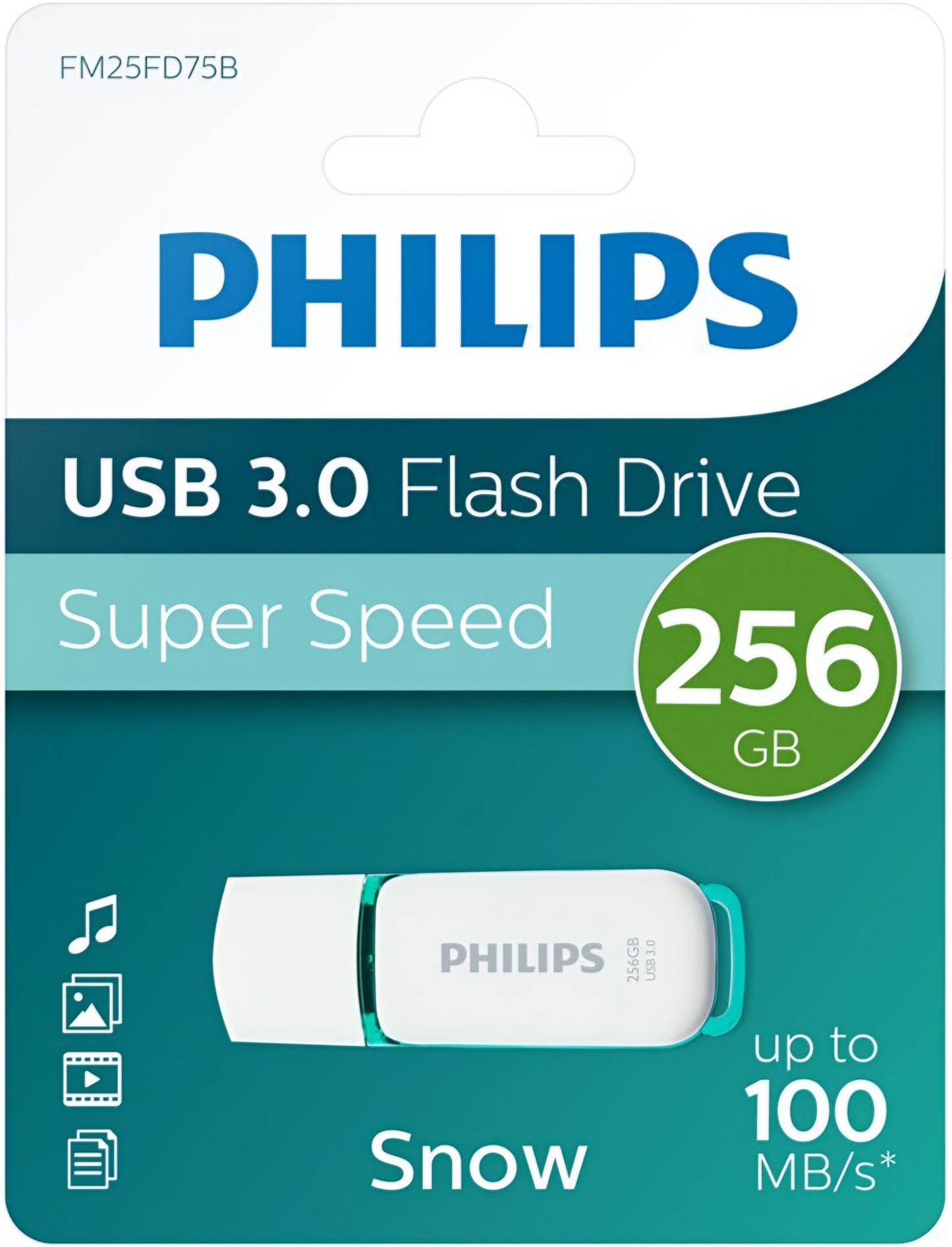 Philips Snow Edition USB-A 3.0 külső memória, 256Gb PHMMD256GBS200U3