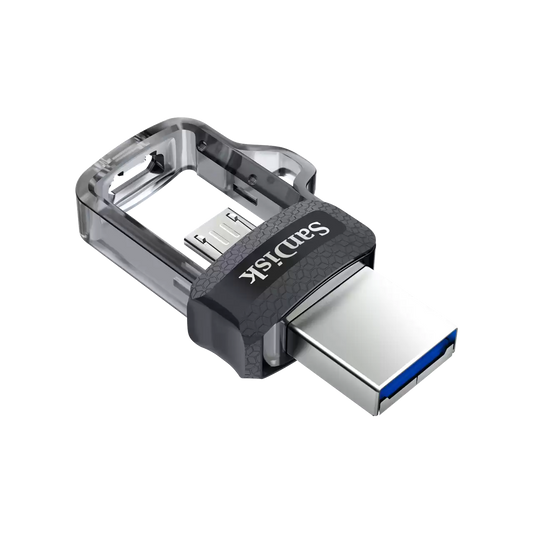 Külső Memória USB-A 3.0 / microUSB SanDisk Ultra Dual Drive, 128Gb SDDD3-128G-G46