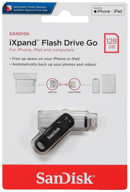 Külső Memória USB-A 3.0 / Lightning SanDisk iXpand Go, 128Gb SDIX60N-128G-GN6NE