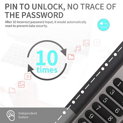 USB-A 3.0 OEM XC002 KeySecure Külső memória, 64Gb