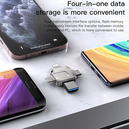 Külső Memória USB-A 3.0 / Lightning / USB-C / microUSB Yesido FL15, 64Gb