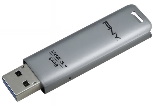 PNY Elite Steel USB-A 3.1 Külső memória, 64Gb FFD64GESTEEL31G-EF