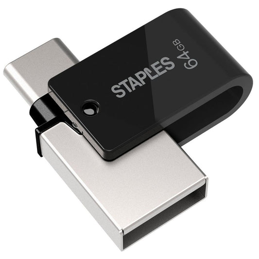 Külső Memória USB-A 3.1 / USB-C Staples K23, 64Gb EKMMD64GK233CST