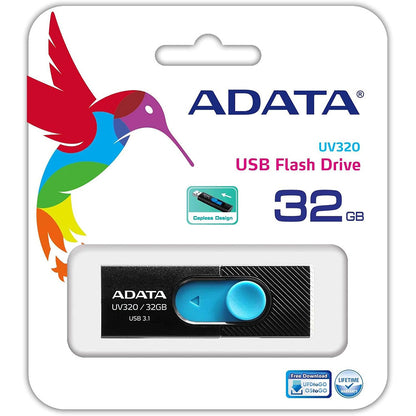 Adata UV320 USB-A 3.1 külső memória, 32 GB AUV320-32G-RBKBL