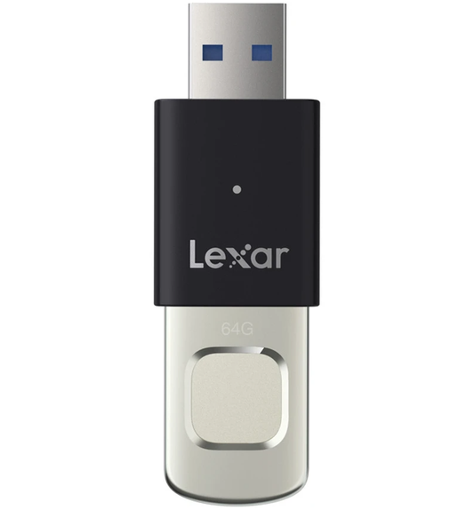 Külső memória USB-A 3.2 Lexar JumpDrive Fingerprint F35 Pro, 64Gb