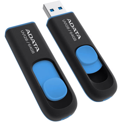 Külső memória USB-A 3.2 Adata UV128, 64Gb AUV128-64G-RBE 