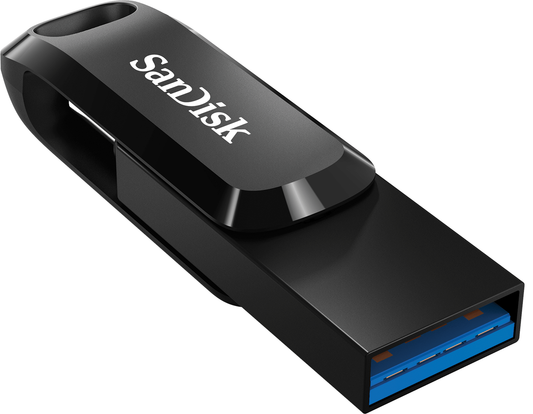 Külső memória USB-A 3.2 / USB-C SanDisk Ultra Dual Go, 512Gb SDDDC3-512G-G46