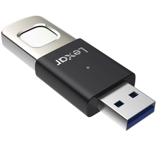 Külső memória USB-A 3.2 Lexar JumpDrive Fingerprint F35 Pro, 64Gb