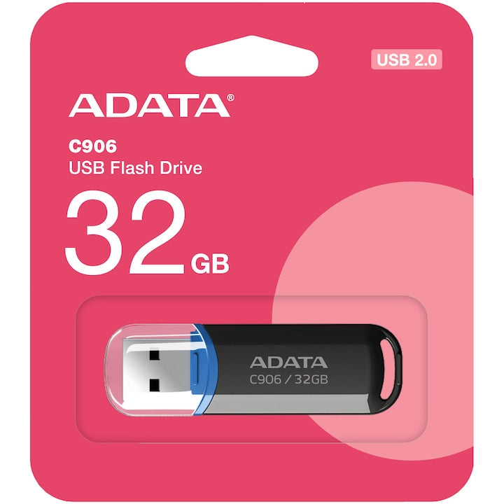 Adata C906 külső USB-A memória, 32GB AC906-32G-RBK