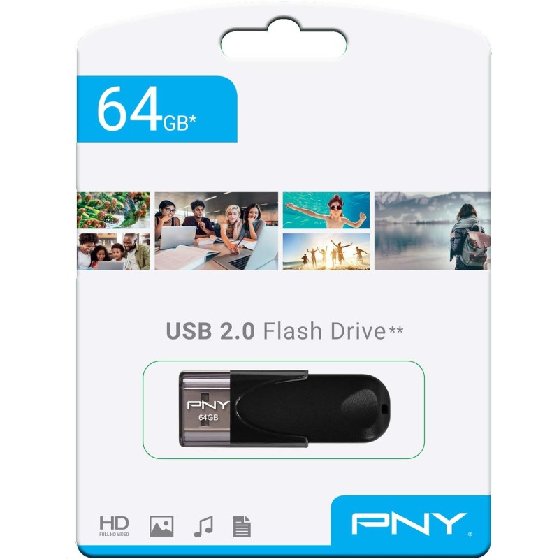 PNY Attache 4 USB-A külső memória, 64Gb FD64GATT4-EF