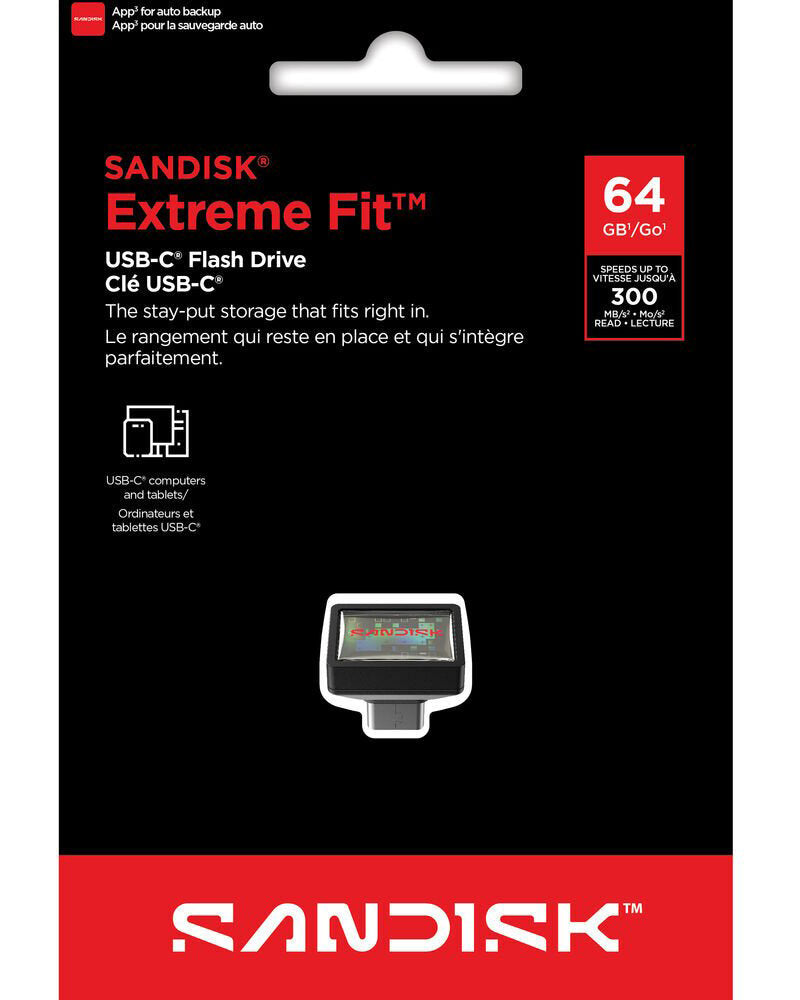 Külső USB-C Memória SanDisk Extreme Fit, 64Gb SDCZ530-064G-G46