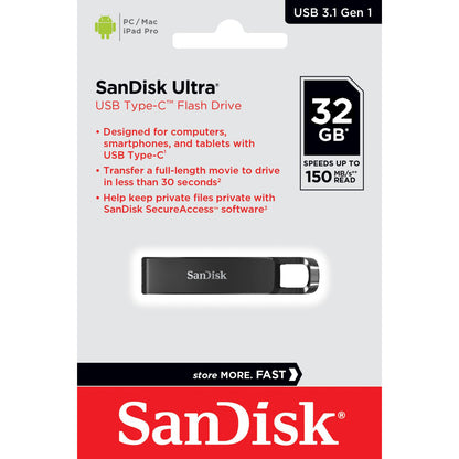 Külső USB-C Memória SanDisk Ultra, 32Gb SDCZ460-032G-G46