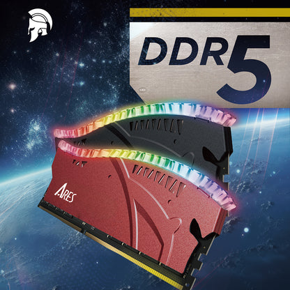 Dato Ares Armor Lite RAM memória, DDR5, RGB, 16GB, 7200Mhz, Piros ARB16G5R72
